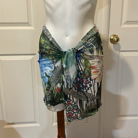 Swiminista X Christian Lacroix Trusty short sarong one size NWT - Picture 2 of 11